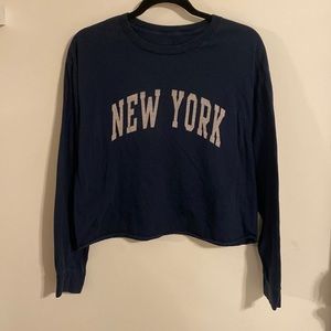 Blue Long sleeve with New York detail